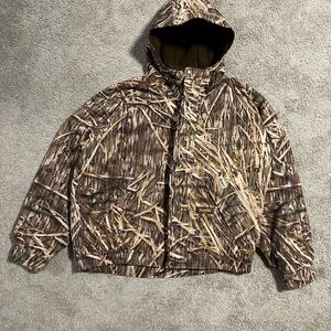 Vintage Y2K Camo Hooded Jacket